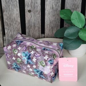Disney Monsters Inc. × Skinnydip Purple Transparent Loaf Zip Cosmetic Pouch